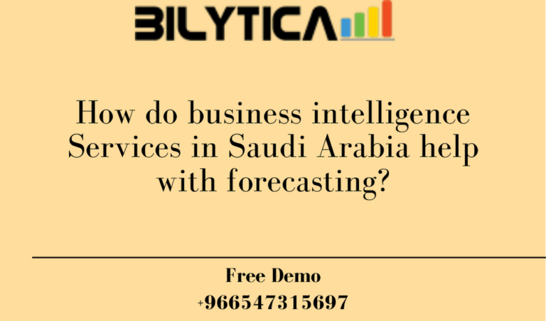How do business intelligence Services in Riyadh Jeddah Makkah Madinah Khobar Saudi Arabia KSA help with forecasting?