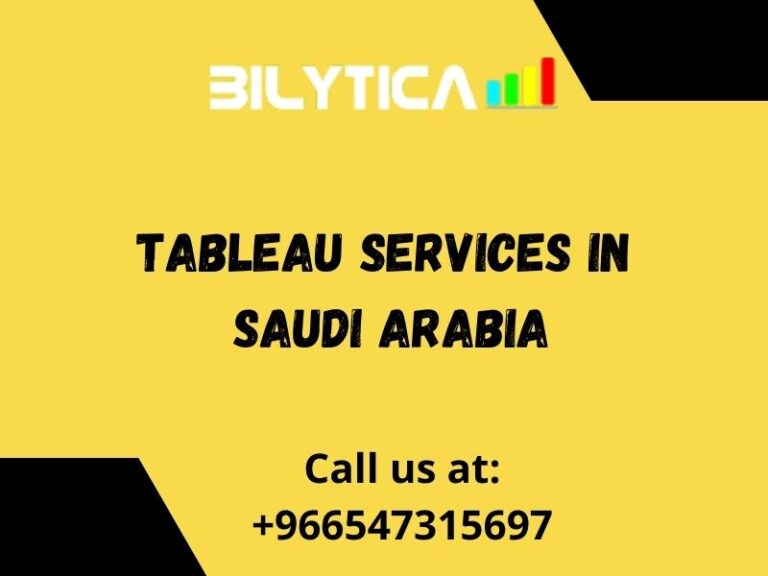What are the Benefits of Tableau Services in Saudi Arabia for Business?